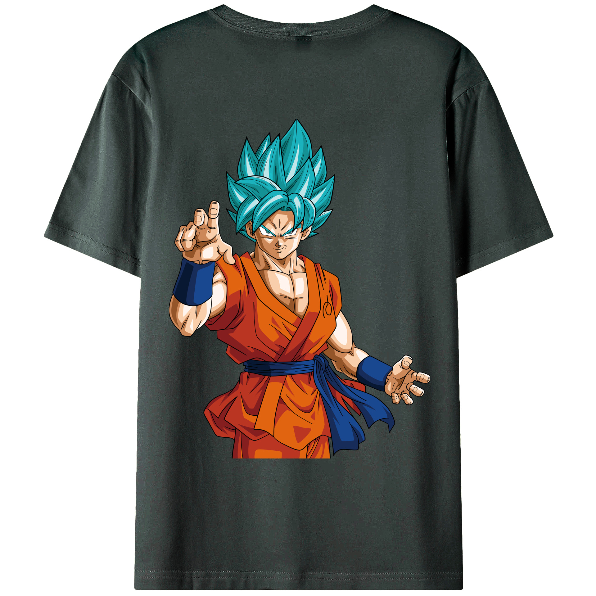 （画像用） ドラゴンボール 孫悟空（そん ごくう）Son Goku カカロット DRAGON BALL Kakarotto 綿100％ メンズ半袖Tシャツ（バックプリント） 通気性